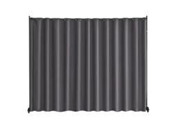 Divisória Portátil Com Rodas 308,5 X 45 X 245,5 Cm, Cinza Vevor