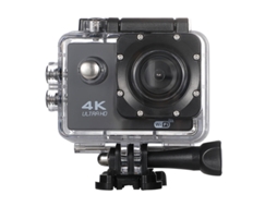 Câmera De Ação 4k Ultra Hd Waterproof 12mp, Resistente À Água 30m, Controle Remoto 2.4g, Tela 2.0, Wifi E Lente Hd Preto Uuzeit Shop