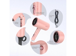 Secador de Cabelo Doméstico Alta Potência, para Hotel e Salão Cabeleireiro, Rosa, Padrão Euro Peu. GOKOCO