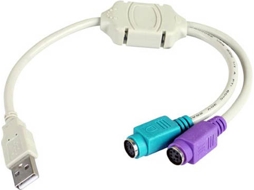 Adaptador de Interface 3GO C101 USB M PS/2 FM Cinzento