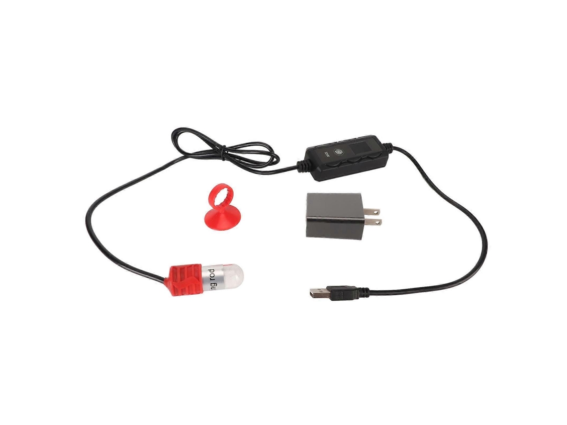Mini Aquecedor para Aquário, Alimentado por Usb, 10w, Ajustável, Haste Submersível com Termostato e Visor Led, Plugue Americano 100 240v GOKOCO