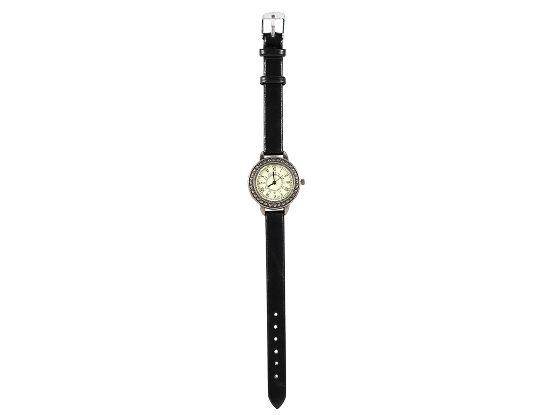 Relógio de Pulso Feminino Analógico com Cinto de Couro Pu Quartz Estilo Clássico
