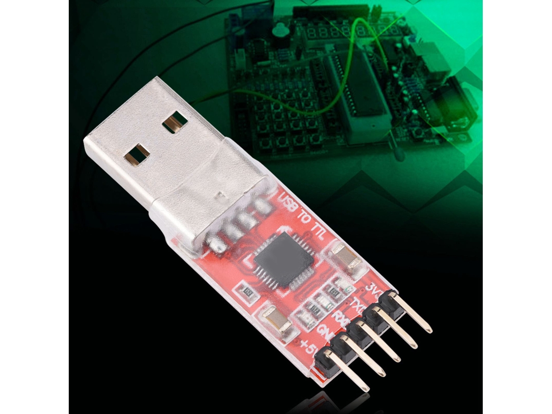 Módulo adaptador conversor de porta serial USB para TTL com jumper de cabo e downloader STC