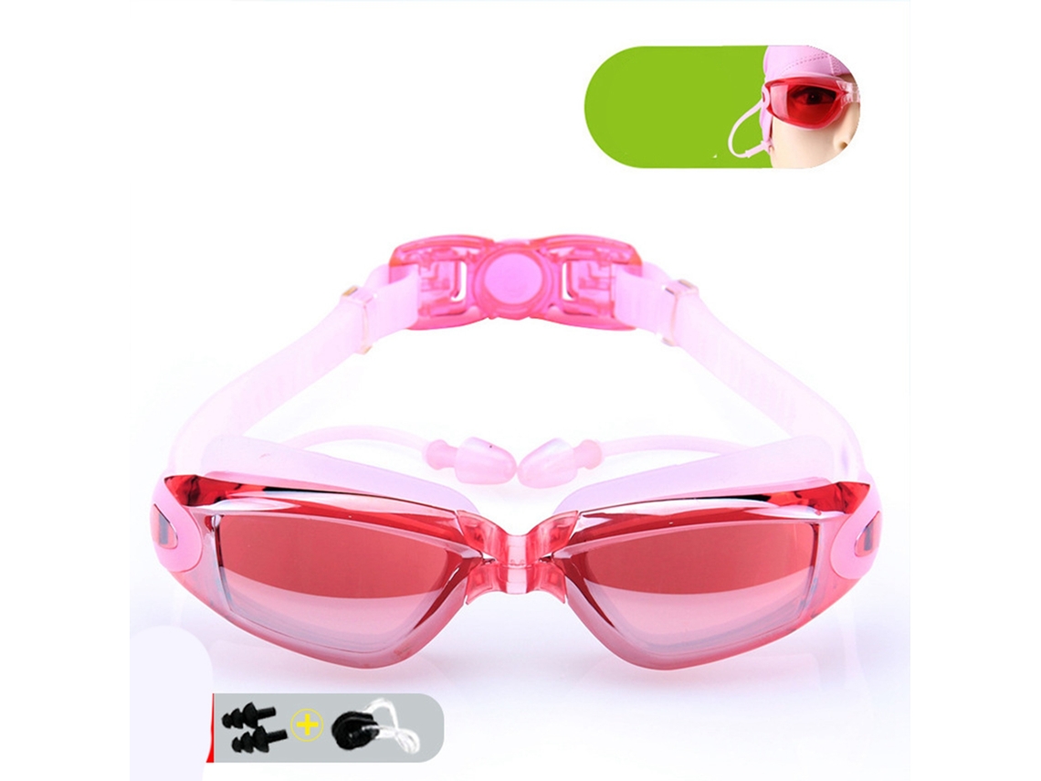 2026rebe-gafas De Natación Hd Impermeables Antideslumbre Com Marco Grande E Eletroplatado Para Homens E Mulheres Rosa