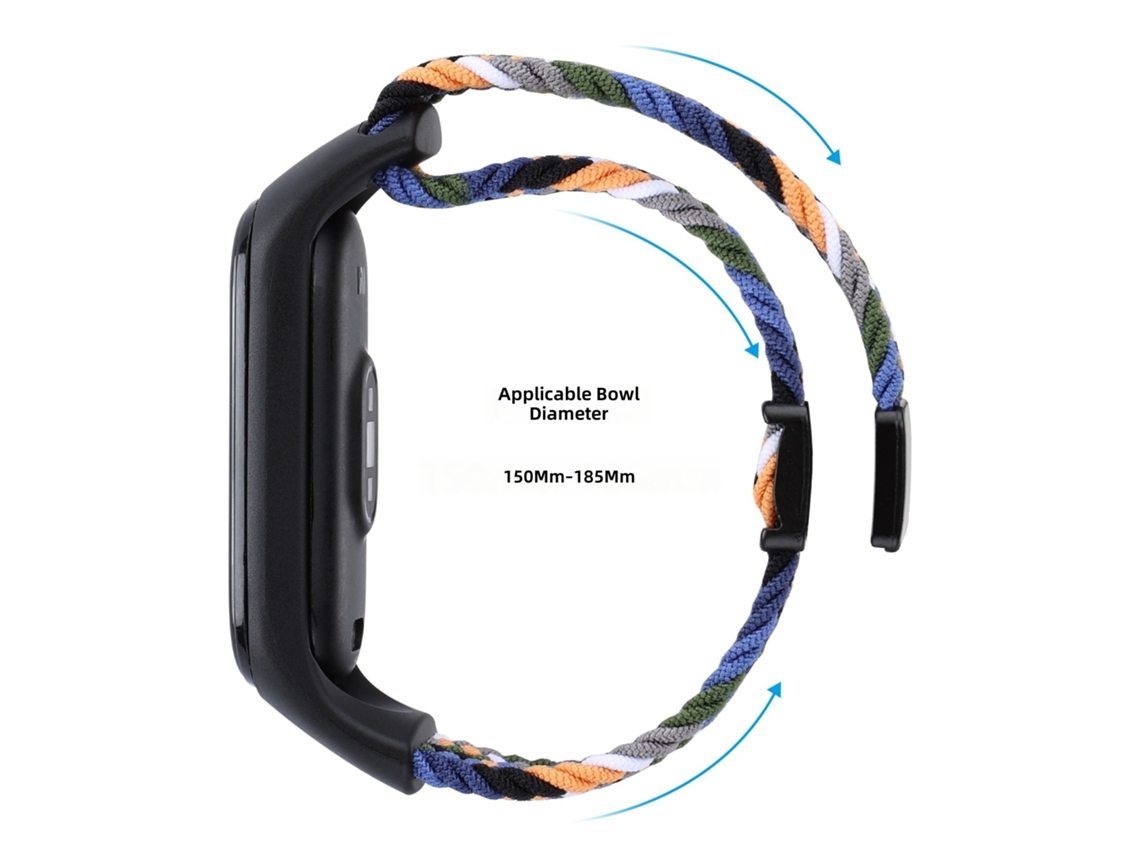 Pulseira para Xiaomi Mi Band 10/9/8, Nylon Trançado, Fecho Magnético, Ajustável CHABERLU
