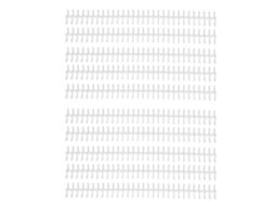 10 Lomos De Encuadernación De Plástico A4 Com 30 Furos, 12 Mm De Diâmetro, Cortáveis, Desmontáveis, Para Escola E Escritório, Cor Branca