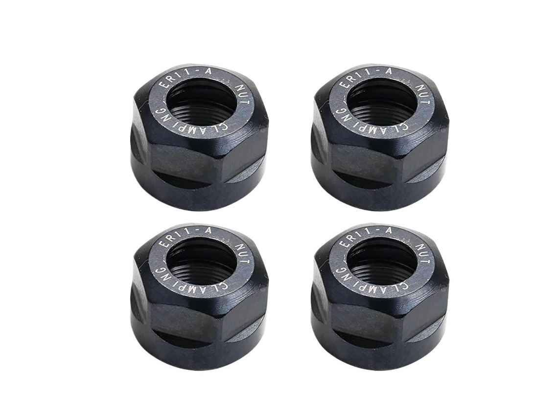 4 Porcas De Fixação Pinça Er11 Tipo A, M14 X 0,75 Mm, Fabricadas Em