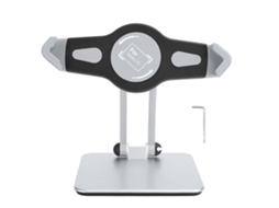 Suporte Para Tablet Com Rotação De 360°, Plegável E Base De Metal Multifuncional