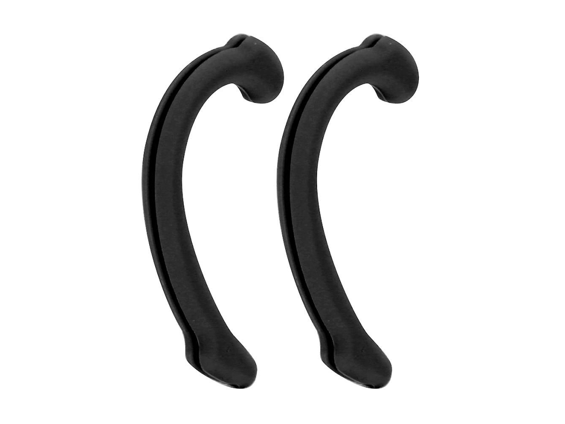 5 Pares de Protetores Bucais Silicone Macio, Reutilizáveis, Antiderrapantes, GOKOCO (preto)