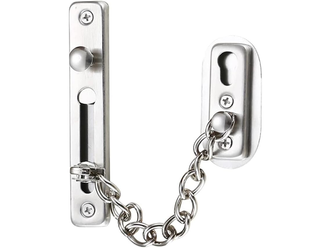 Corrente De Segurança, Para Porta Em Aço Inoxidável 304, Trava Com