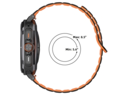 Pulseira Magnética Bicolor com Textura Pontilhada para Samsung Galaxy Watch 7 Ultra CHABERLU