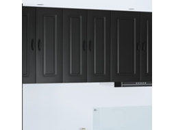 Vidaxl Painel De Lava-louça Kalmar Preto 30 X 31 X 80 Cm