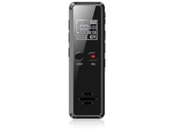 Lurelia Gravador De Voz Digital 8gb Com Usb, Reprodução Mp3, Proteção Por Palavra-passe Para Aulas, Palestras, Entrevistas - Preto