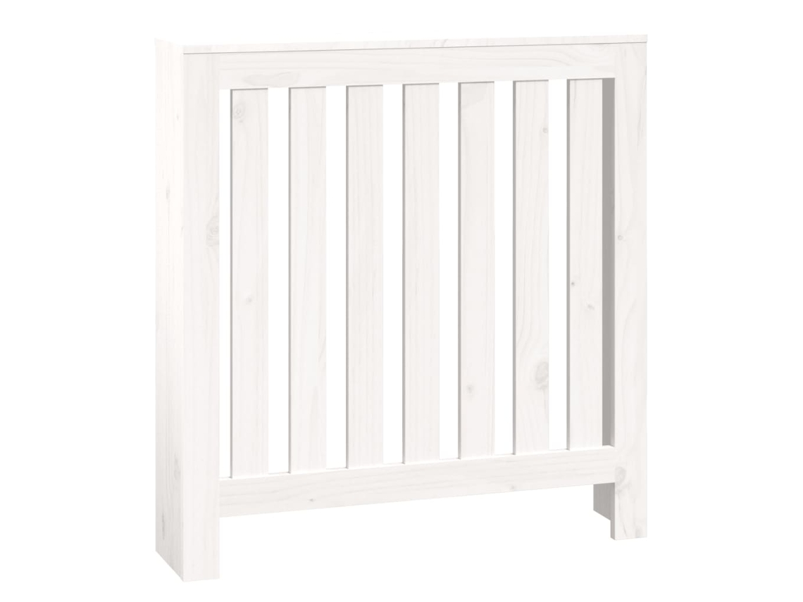 Radiator Cover, Radiator Covers Vidaxl Branco Madeira De Pinho (79.5 X 19 X 84 Cm)