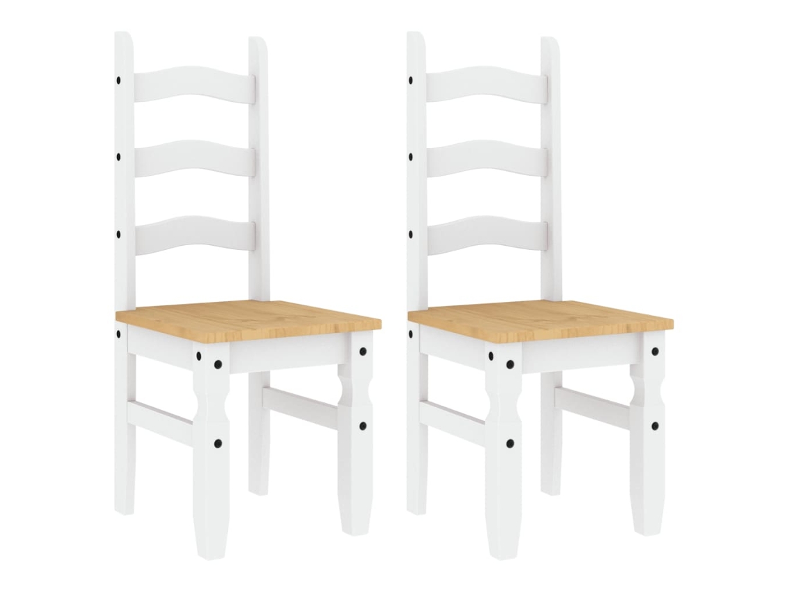 Dining Chair, Dining Chairs Vidaxl Branco Madeira De Pinho (n/a)