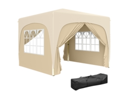 Tenda Portátil 585x295x270 cm, Bolsa, Tecido Oxford, Cinza DECORALAR TECH