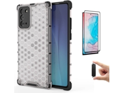 Kit Capa/Película Vidro Curvada e Suporte Samsung Note 20 Rumble