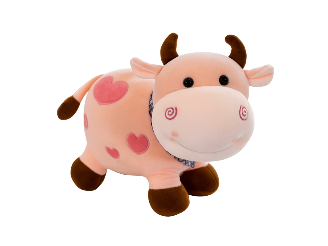 Mali brinquedo de Pelúcia de Vaca Fofa Super Macia Boneco Zodíaco Bovino Presente de Aniversário