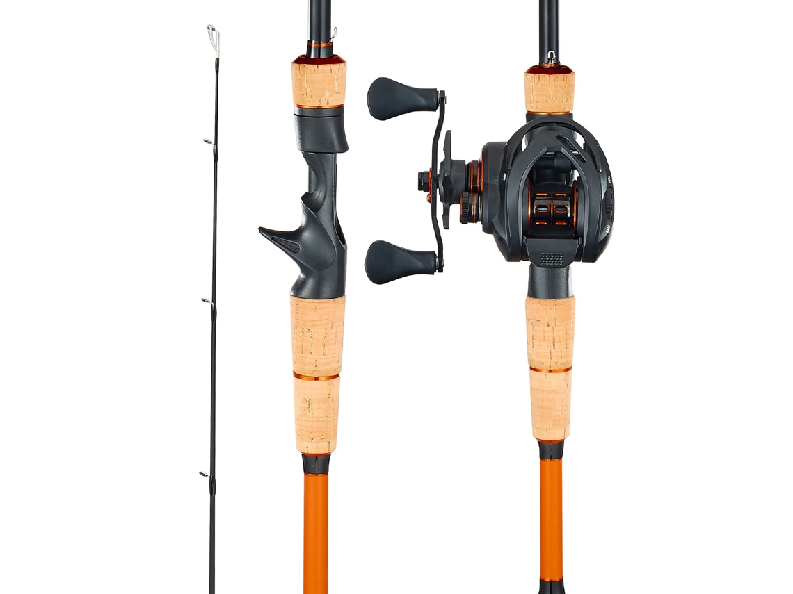 Conjunto De Cana E Carreto De Pesca 2,13 M 7 Rolamentos De Esferas Para Canhotos Vevor