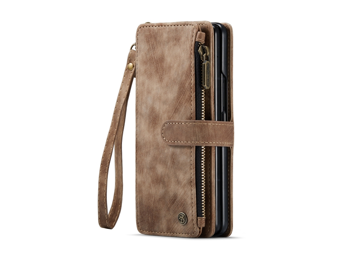Capa De Celular Carteira De Couro Para Cartõesmarrom - Iphone 14 Plus