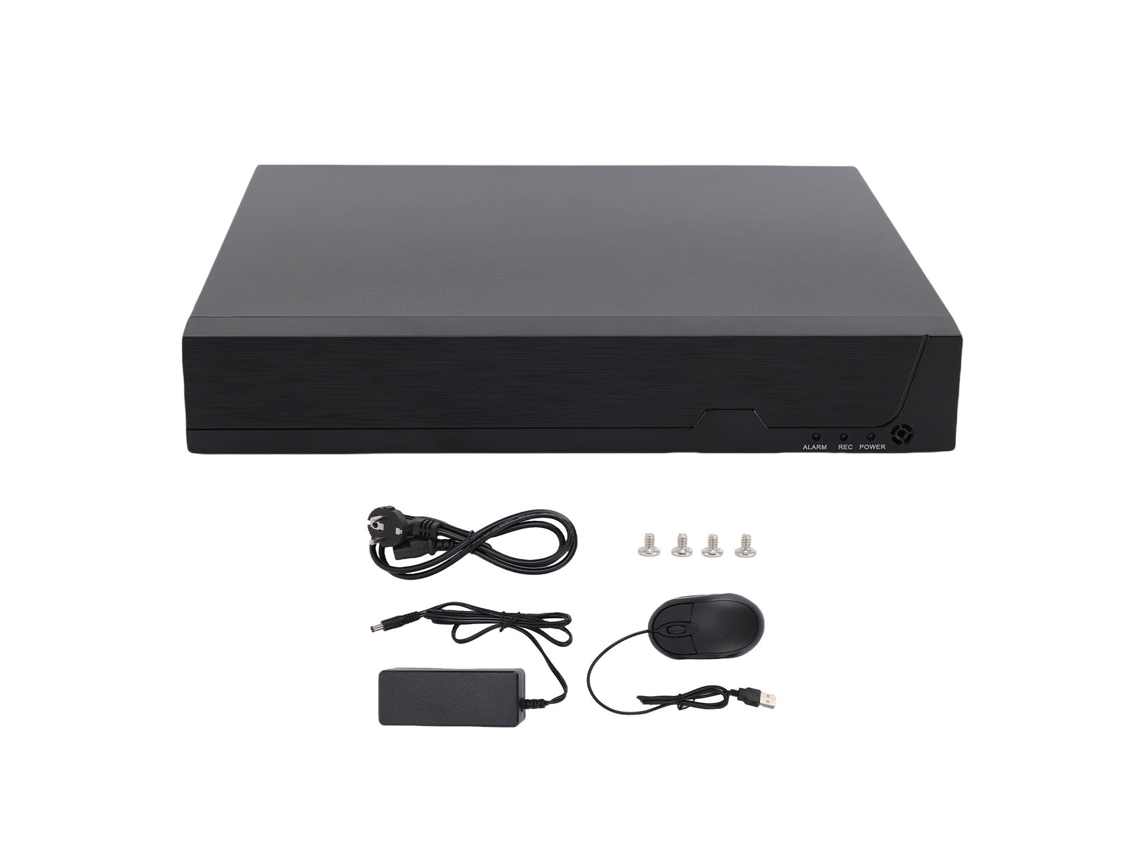 Gravador de Vídeo em Rede 4k 4 Canais Poe Nvr Gravador de Vídeo em Rede de Segurança H.265+ Híbrido 4 em 1 EOOCOO (resolução 4k 4 Canais Poe)
