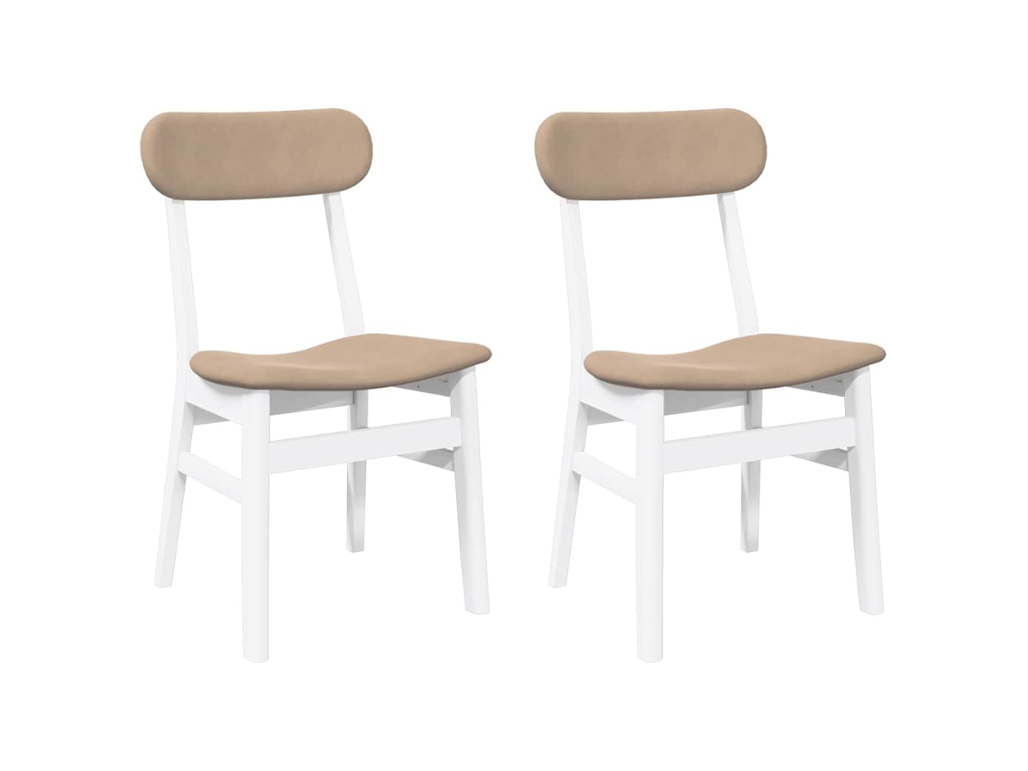 Dining Chair, Dining Chairs Vidaxl Branco Borracha (n/a)