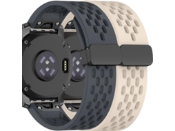 Pack 2X Bracelete Snapflow para Garmin Forerunner 935 Cinzento e Marfim ANTIIMPACTO!