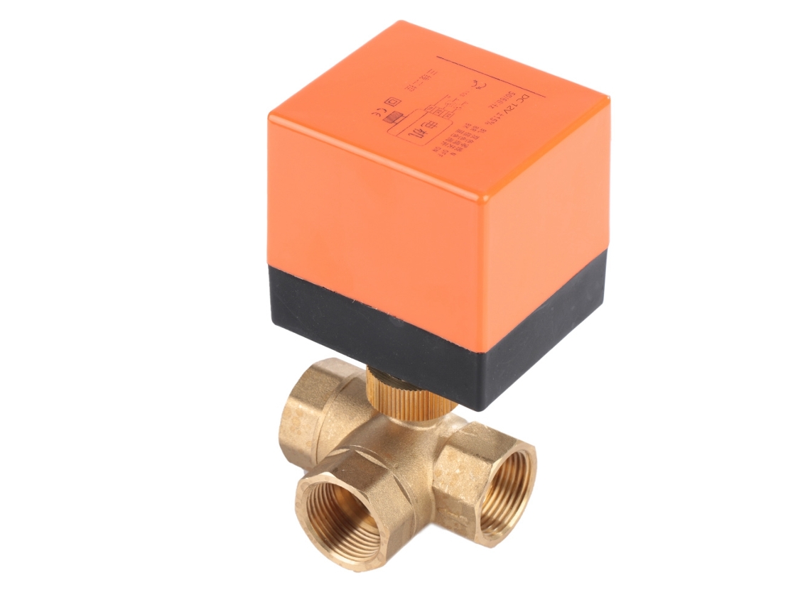 Laxiscreed Válvula De Esfera Elétrica De Latão Dn20 3 Vias 12v Dc Para Casa E Indústria