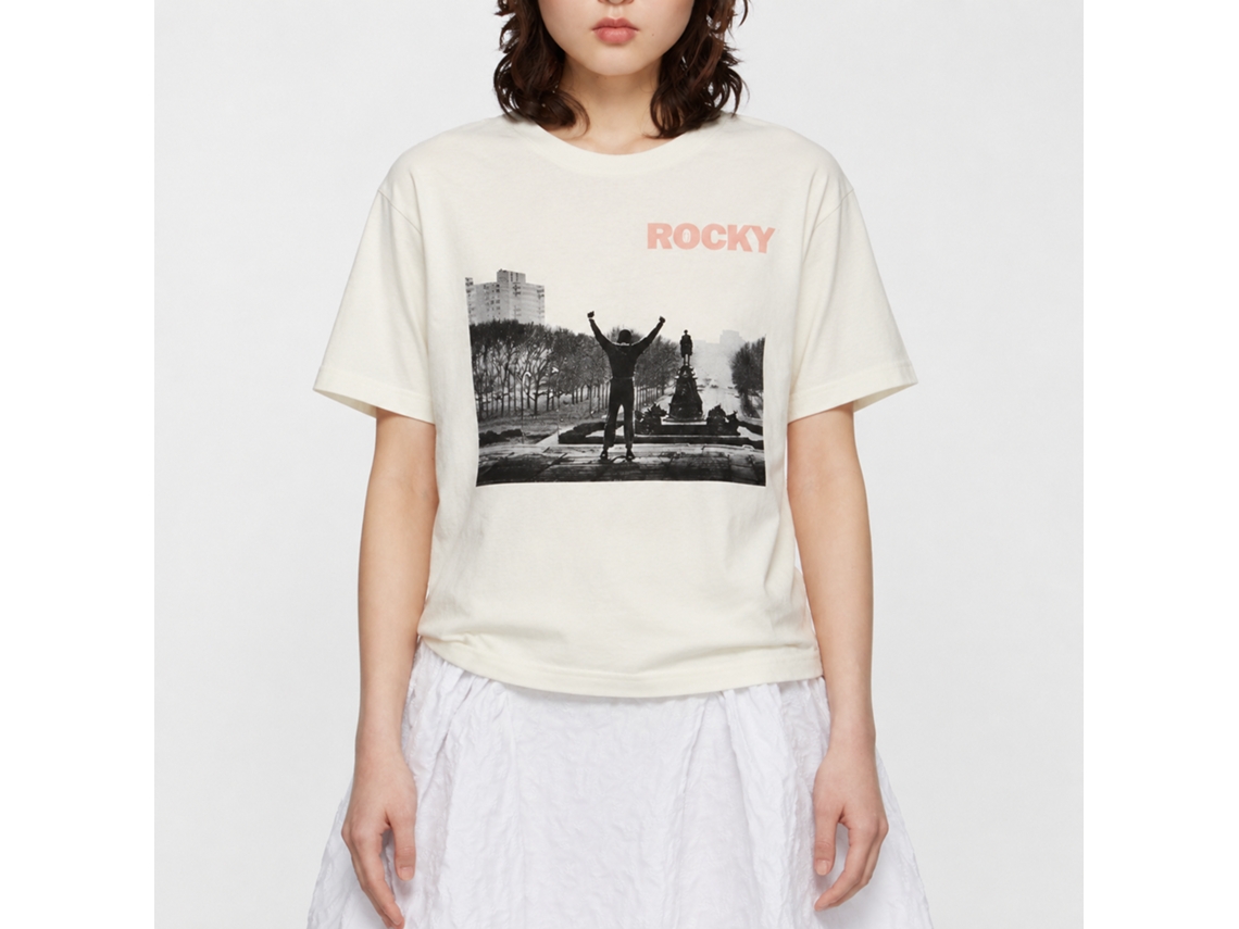 Rockinstone Rocky Movie Rky For The Trendy Kids Solid Natural Adult T-shirt Size:xxl
