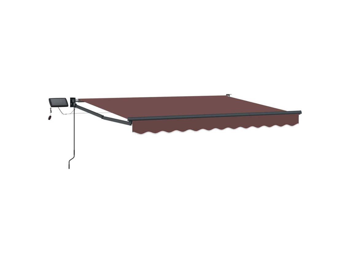 Conjunto 1 Sombra De Sol Externa Vidaxl Castanho Poliéster (3 X 2,5 M)