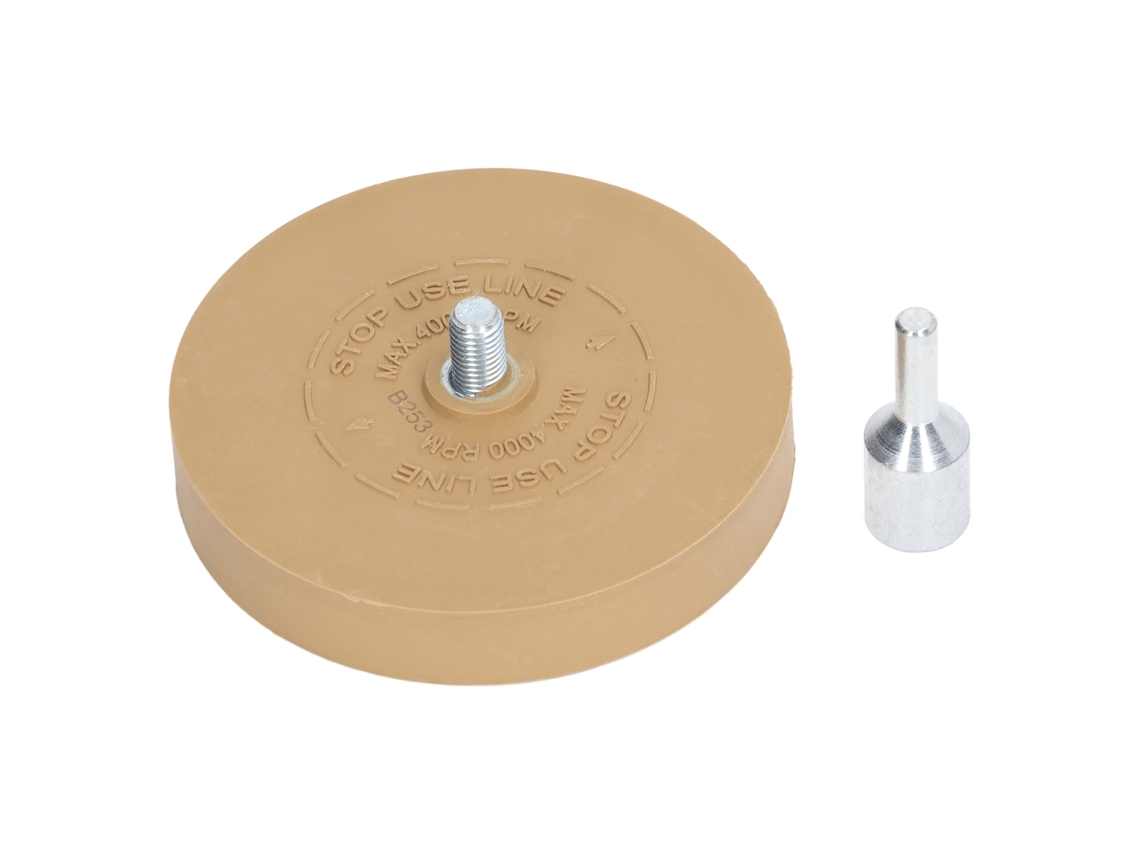 roda de borracha pneumática 3.5 polegadas removedor de adesivos 4000rpm para decalques vinil | S/MARCA