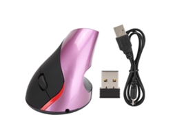 Mouse Vertical Ergonômico Sem Fio Roxo