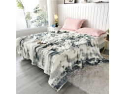 Manta Fansu Super Macia de Veludo com Estampa Tie dye Fofa Colcha Lençol Quente Inverno Pele Sintética 150x200