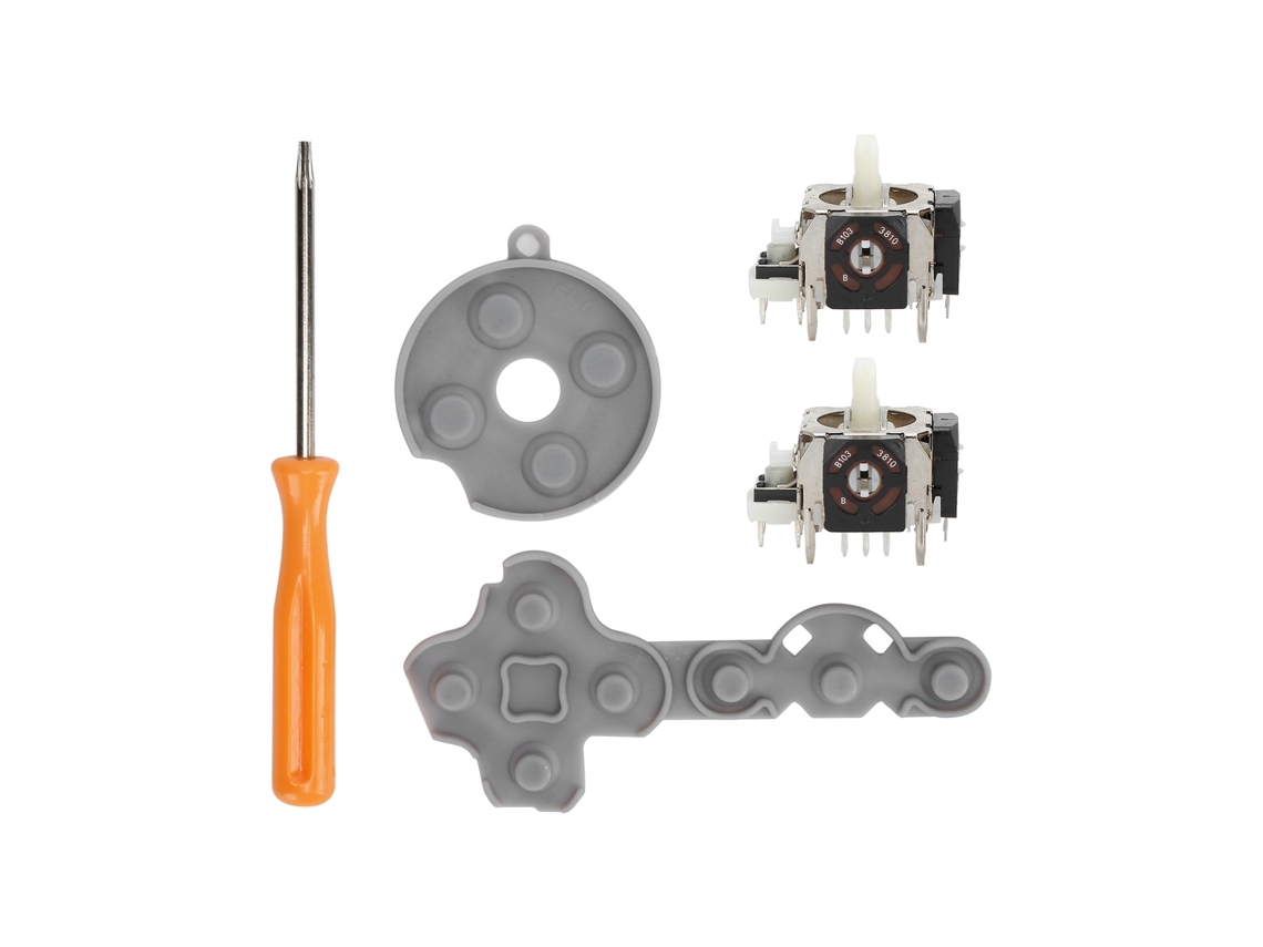 Conjunto de almofada e lâmina de borracha de silicone condutora para controle do Xbox 360