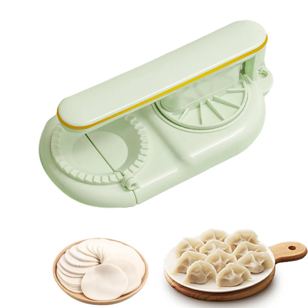 Máquina Manual De Fazer Bolinhos, Molde 2 Em 1 Para Bolinhos, Auxiliar De Cozinha Na Preparação Raviólis(verde)