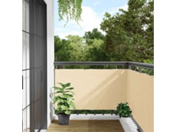 Vidaxl Tela De Privacidade Para Varanda 600x90 Cm Pvc Creme