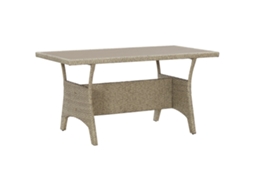 Mesa de jantar VIDAXL Cinzeto Rattan / Vime (120x70x66 cm)