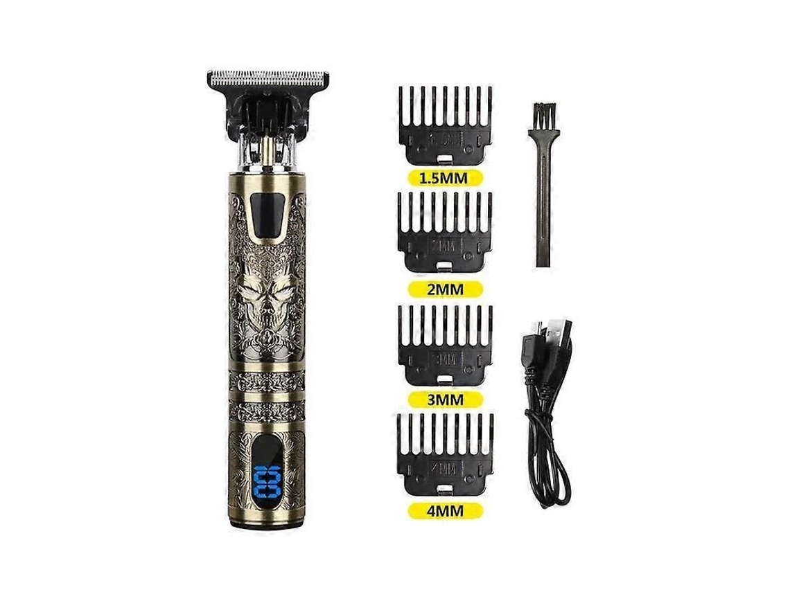 Aparador De Pelos Elétrico Profissional Vintage Recarregável Via Usb Para Homens, Sem Fio.