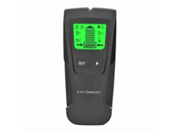 Detector de metais Primerox 3 em 1 com visor LCD, detecta fios elétricos ativos e pilares de madeira.