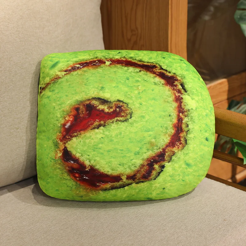 Almofada Rolo Suíço para Adultos, Almofada para Sofá, Almofada Decorativa MDUG (matcha 35cm)