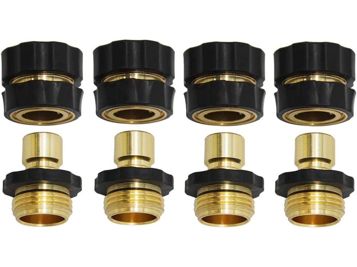 Conjunto De Conectores Rápidos Para Mangueira Jardim 3/4 Polegadas –