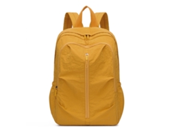 Mochila impermeável casual e moderna (amarela), multifuncional e com grande capacidade para atividades ao ar livre.