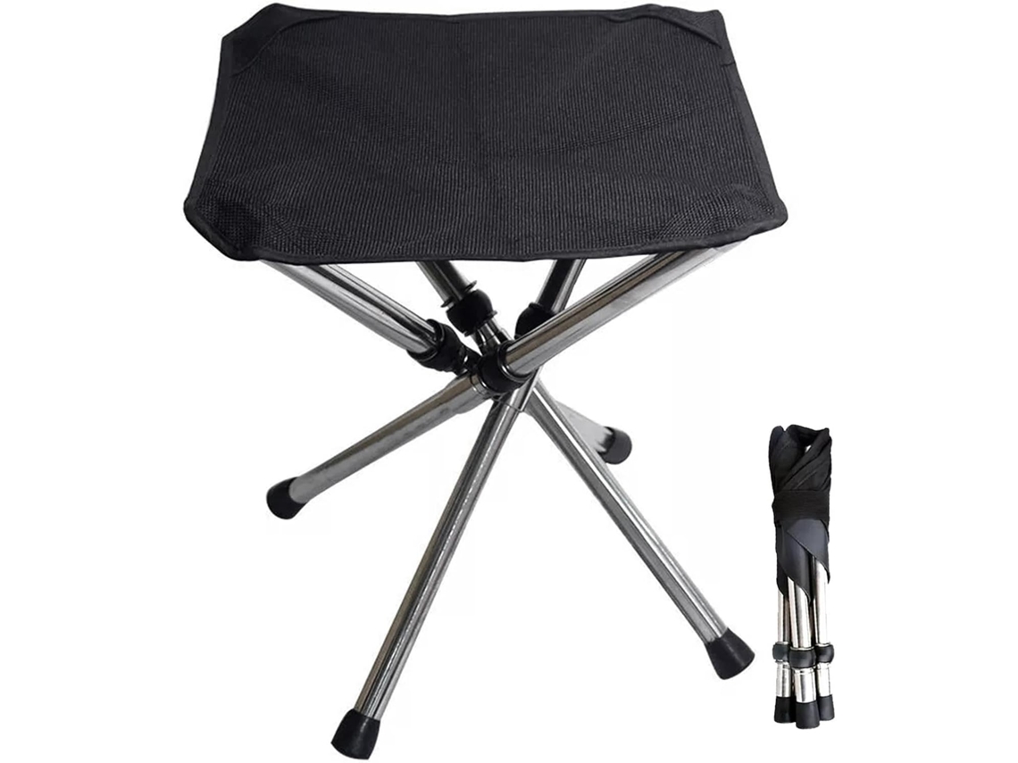 Cadeira Dobrável Compacta Banqueta De Camping Cadeira Portátil Para Uso Externo Suporte Leve E Gokoco