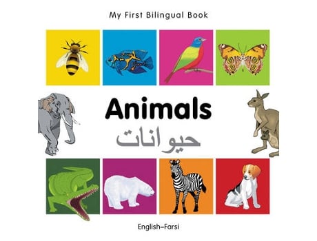 Livro my first bilingual book - animals (english-farsi) de milet publishing (inglês)
