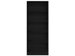 Conjunto 1 Guarda-roupa Vidaxl Preto Derivados De Madeira (80 X 50 X 200 Cm)