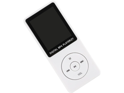 Reprodutor de MP3/MP4, Tela de Áudio, Pilhas Inclusas, Entrada para Cartão de Créditos, Seleção de Estilo Exquisita, Idioma da Música, Preto