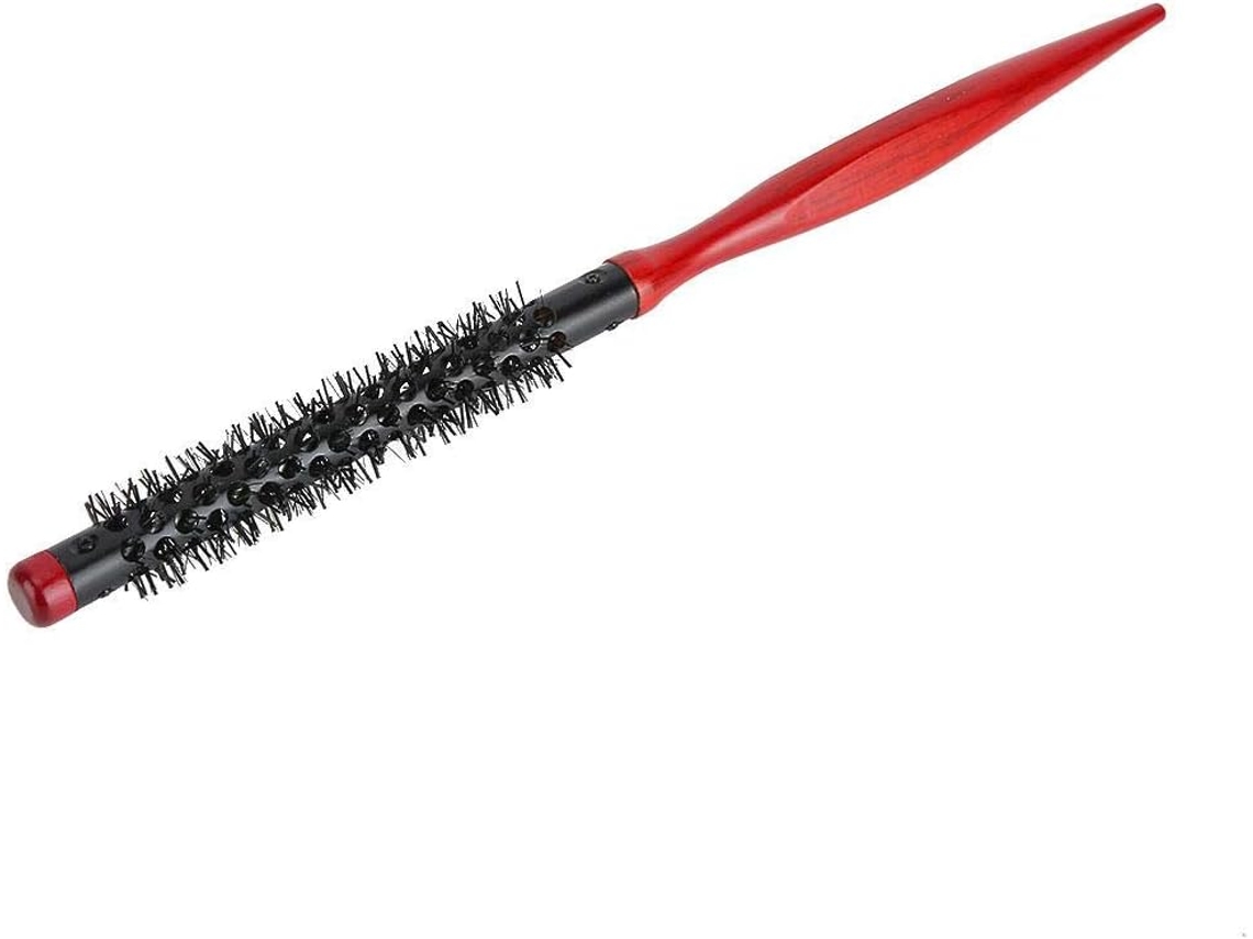 Escova De Cabelo Redonda De Nylon Estilo Salão Para Secar, Ondular E Barbear Brilvibera (0,4 Polegadas)