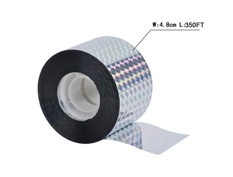 150FT - Fita reflexiva anti-pássaros, design repelente holográfico, fita anti-reflexa dupla face YWEI