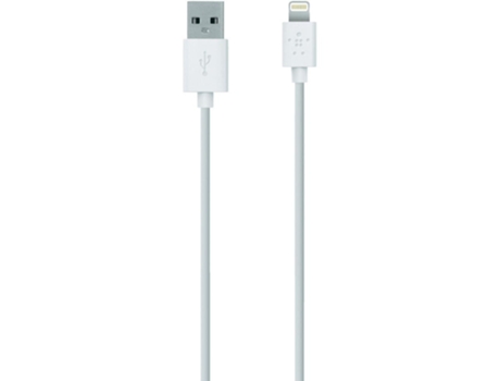 Cabo BELKIN Mixit (USB - Lightning - 2m - Branco) — USB - Lightning | 2 m