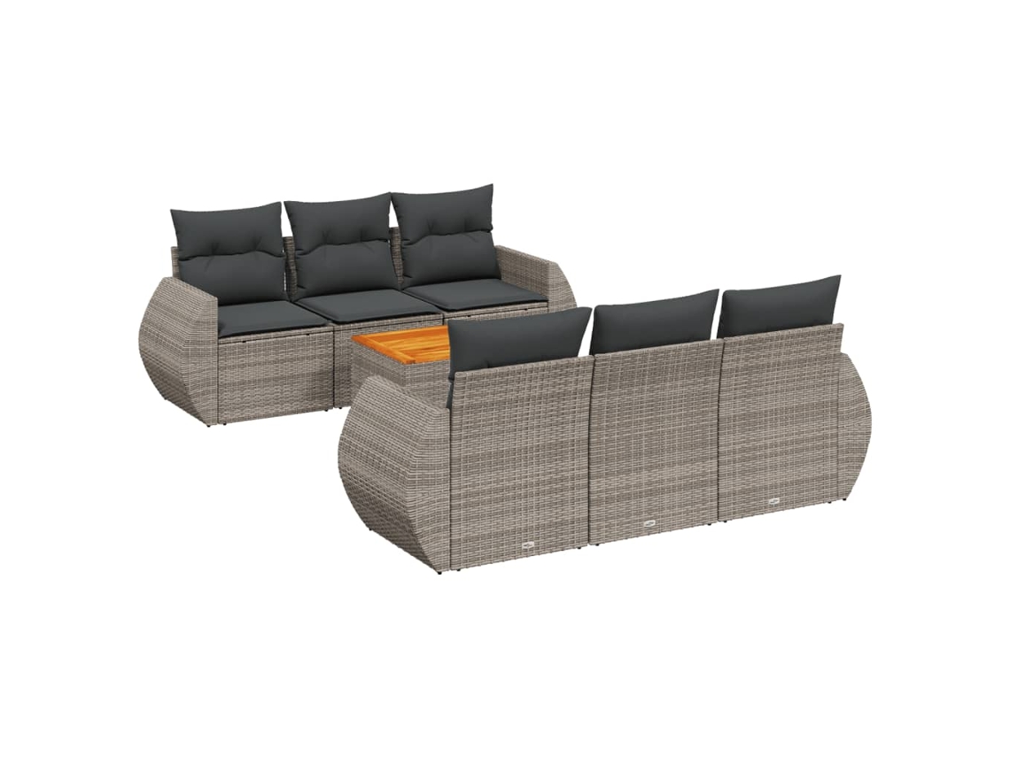 Garden Sofa Set, Garden Sofa Sets Vidaxl Cinzeto Rattan / Vime (n/a)